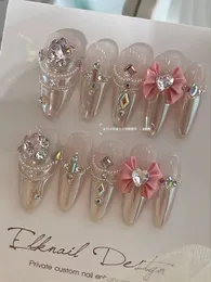 Haili Escape Princess Pearl K9 Water Diamond Ręcznie wykonane w przypadku fałszywych paznokci Prywatne dostosowanie jest niezrównane i nie wymienne