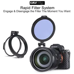 Acessórios Uurig nd Filtro Ring Rapid Filter System RFS Switch de bracket de liberação rápida para Sony Canon Nikon DSLR Camera Acessórios Kit