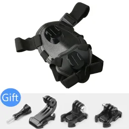 كاميراس أليف كلب تسخير حزام حزام حزام الصدر المرن ل GoPro Hero 9 8 7 6 5 4 SJcam Eken H9 Yi 4K Sport Camera Associor