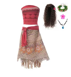 Girl039s Elbiseler Kızlar Vaiana Macera Kıyafet Prenses Cosplay Kostüm Çocuk Hediyeleri Cadılar Bayramı Çocukları Fantezi Giyin Partisi Cl3035195