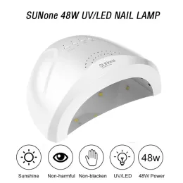 乾燥機Sunone 48W UV LEDランプ釘用プロのジェルポリッシュ乾燥ランプ4ギアタイマースマートネイルドライヤーマニキュア機器ツール