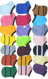 PK Multicolor Color Ankle Socks Annat Hemtextil utan Cardboad Taggar Sport Cheerleaders Black Short Sock Girls Women Cotton SP5795878
