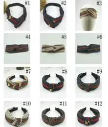 2020 Fashion Designer Headband Soft G Letter Silk Headband Elastic Ladies Printing Cross Head Belt Woman Party Travel Headwrap1636371