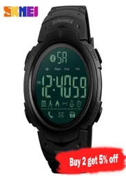 SKMEI 패션 스마트 워치 남성 칼로리 알람 시계 블루투스 시계 5BAR 방수 스마트 디지털 시계 릴로그오 마스 쿨리노 13017253013