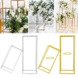 Party Decoration Vases Column Stand Rustproof Geometric Holder Centerpiece Prop Iron Art Löstagbart blommor Stack Bröllopsgolv