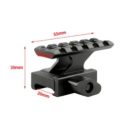 Elevated guide rail 20 rpm 20mm bracket aluminum alloy T1 sight elevating bracket Z-shaped elevation