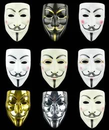 9 Style V Mask Masquerade Masken für Vendetta Anonymous Valentine Ball Party Dekoration Full Face Halloween Scary Cosplay Party Mas3059112