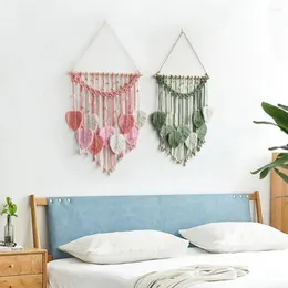 Gobeliny śniadanie z łóżkiem el wystrój nordycki styl żywy domowy liście grobli ściana do sypialni pomieszczenia