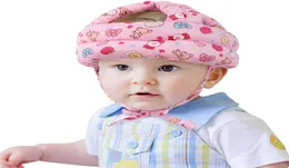 Baby Toddler Protective Hat Boys Girls Botton Safety Helmet Naucz się czołgać się Walk Regulble Anti Collision Children Cap 6 miesięcy2466072
