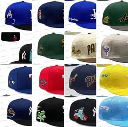 38 Colori cappelli da baseball maschile Gorras Bones Classic Royal Blue Red Color Angeles "Hip Hop Chicago Sport Full Closed Caps Chapeau Stitch Sd Brown 25th 1969