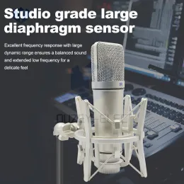 Microfones Microfone Profissional Condensador Para Vocais do Studio Vocais de Estúdio Vocal Podcasting and Recordings With Shockmount Audio Cable