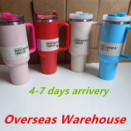 With Box 40oz Mug Cups With Handle Insulated Tumblers Lids Straw 40 oz Stainless Steel Coffee Termos Cup ready to ship Vacuum Insulated Water Bottles