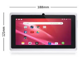 7inch Android Tabletpc Q88 Dört Çekirdek Çocuk Tableti Android 44 Allwinner A33 Oyuncu 1 8GB WiFi Hoparlör Koruyucu Kapak9232534