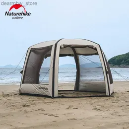 Çadırlar ve Barınaklar NatureHike Bulut Yuvası Altıgen Pergola Şişme Çadır Çadır Hava Sığınağı Kanopi Kampı Su Geçirmez 2000mm UPF50+ 10 L48