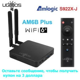 Box Ugoos AM6 AM6B plus Android 9 Smart TV Box 4GB DDR4 32GB Amlogic S922X 2.4G 5G wifi 6 1000M LAN 4K Set Top Box
