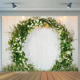 Decorazione per feste 1pc 210 cm da 150 cm Flower Greath Arch Sfondo tessuto Banchetto Wedding Banquet Pography