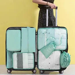 Storage Bags 10Pcs/Set Convenient Cosmetic Good Breathability Luggage Packing Organizers Large Capacity