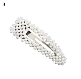 2019 clipe de cabelo de pérola da moda para mulheres elegantes design coreano snap barrette stick hairpin hair styling acessórios 20pcs2832957