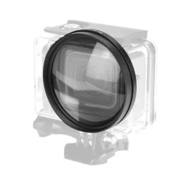 Kameralar 58mm büyüteç Macro Gopro Hero 7 için Lens Kapatma 7 6 5 Siyah Eylem Kamera Mounta