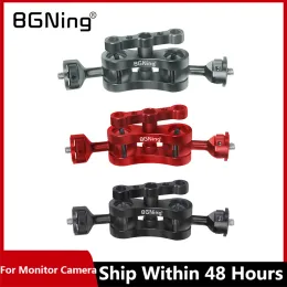 Cameras BGNing Articulating Magic Arm Double 1/4" Ball Head Adapter Crab Clamp 3/8" Mounting Light Field Monitor Camera Stand Bracket