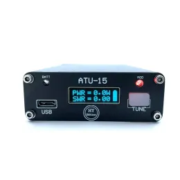 Radio ATU15 1.8 30MHz 미니 QRP 라디오 자동 안테나 튜너 N7DDC 1.4 버전 LED 조명 표시기가있는 버전