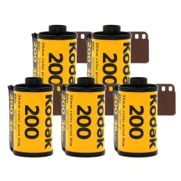 Kamery do Kodak Gold 200 35 mm Film 36 Ekspozycja na rolkę dopasowanie do aparatu M35 / M38 (Data wygaśnięcia: 9/2023) Klasyczny film aparatu
