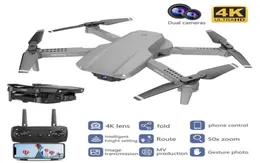 Nowy E99 Pro Drone 4K przepływ optyczny Quadrocopter z podwójnymi kamerami Składanymi RC Dron Smart Follow Me Super Wide Kąt Camera19304363