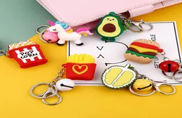 Party Favor Creative Cute 3D Key Wiselant Hamburger Cartoon Bierek Bag Akcesoria Mężczyźni i kobiety