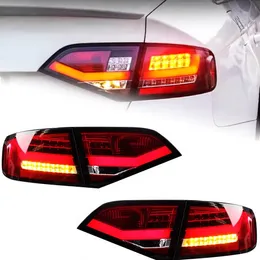 Światła ogona samochodu dla Audi A4 B8 2009-2012 A4L REFIT SIGNE SIGNELLIGHT Tylna lampa Streaming LED LED Zespół światła ogona