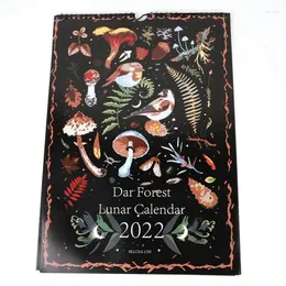 Настенные часы 2024 года календарь декоративные темные лесные часы животных в отделке примечание домохозяйство