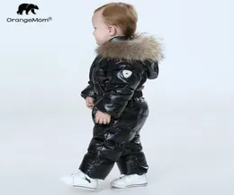 Mumpsuits OrangeMom Loja Oficial Baby Jumbo de inverno macacão quente Casaco de casacos de roupas para meninos Meninos Parka Snow Wear8382347