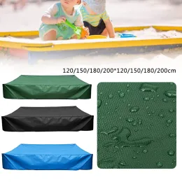 Gravestones Sandbox Cover Sand Pit Square Waterproof Oxford Cloth Dust Cover Dustproof Protection with Drawstring Garden Sandpit Cover