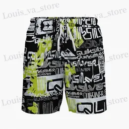 Shorts maschile New Bermuda Mens Shorts Shorts Swimsuit Casual Swing Swing Swing Mens Derby Mens Beach Surfing Shorts T240408