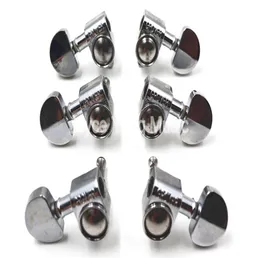 Grover Style Silver Semicircle Guitar Tuning Pegs Tuners Machine Head 3L3R Wholes6573229