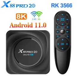 Box X88 Pro 20 TV Box Android 11 8GB RAM 128GB ROM ROCKCHIP RK3566サポート