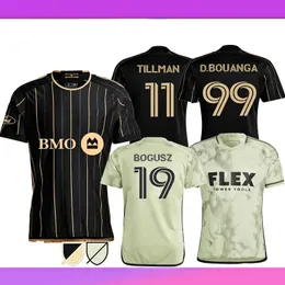 2024 LAFC LOS ANGELES FC Soccer Jersey Man 24 25 Primariamente Black Away Away Green Bouanga Olivera Tillman Bogusz Futebol camisa