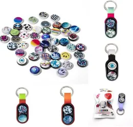 UPS Whole Fidget Toy Magnetic Buckle Fingertip Elastic Releasit Magnet Decompression Toys Toys Magnetic Keychain8070755