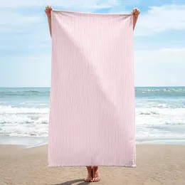 Havlu büyük boyu seerucker duş emici hızlı kurutma yarasa çizgili ev sevimli lüks plaj havlu seyahat için