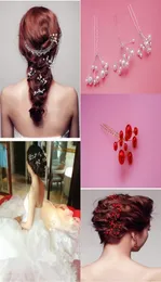 2020 Bling Bridal Hair Akcesoria Kwiaty Koraliki Bride Hair Pinl Pins Combiewa Suknie ślubne Biżuteria dla kobiet uroczy He1131670