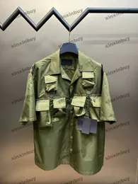 Xinxinbuy Men Designer płaszcz z panelem nylonowe wiele kieszeni Kobiety z długim rękawem Białe khaki czarny niebieski khaki zielony m-2xl