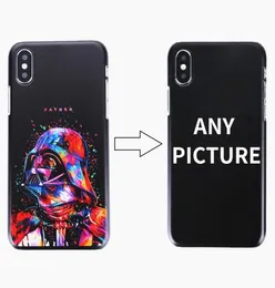 50pcs benutzerdefiniertes Design DIY Logopo Hardphone -Hülle für iPhone x 11 12 Mini Pro Max Customized Packed Cover2678257