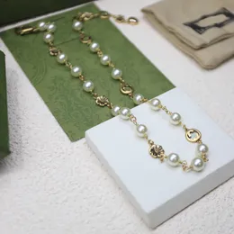 Nuova collana perla Il classico più attraente girasole oro oro impatto visivo del regalo di gioielli con collana logo originale per le donne