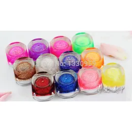 Gel pro 8ml x 12 colori Glitter polvere UV gel lucido lucido per nail art acrilico smalto gel