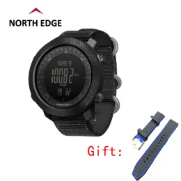 Компоненты North Edge Men Sport Digital Watch часы плавания военной армии наблюдают за Altimeter Barometer Compass Водонепроницаемый 50 м