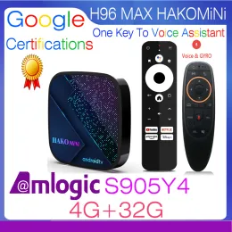박스 쿼드 코어 Amlogic S905Y4 2GB 4GB 8GB 32GB 100M LAN 2.4G 5G 듀얼 WIFI BT4.0 4K HDR 스마트 TV 박스 Android 11 H96 Max Hako Mini