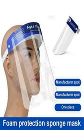 Fast Antifog Face Shield Lightweight Transparent Safety Facshield com faixa elástica ajustável e esponja para homens mulheres 9496797