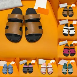 chypre designer sandaler för kvinnors vintage stil sandale läder mocka svartbruna rosa lägenheter sommar loafers tofflor mens skor storlek 35-45 objektglas