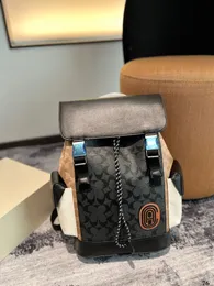 Gedruckter Rucksack für Männer Sprint -Rucksäcke Reisetasche Herren Rucksack Multifunktional Flip Knopf Draw String Frauen Luxus großer Kapazität Pendel -Reise Apollo