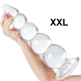 Grandi perle anali di perle anali Massager XXL DILDOS ANUS STIMINATORE SPUCCI Plug per sesso Vagina Expander Sex Toys for Man Women Coppie 240401