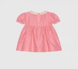 키드 소녀 여름 꽃 드레스 웨딩 패션 디자이너 세트 100150cm 부티크 소녀 전체 분홍색 유아 색상 천면 MAT4517555